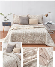 Load image into Gallery viewer, Jacquard Cotton Bedspread 3pcs Sand Washing