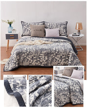 Load image into Gallery viewer, Jacquard Cotton Bedspread 3pcs Sand Washing