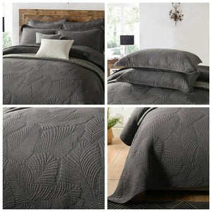 Bedspread Set 3pcs Palm