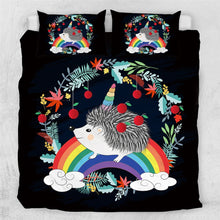 Load image into Gallery viewer, Customised Hedgehog Quilt Cover Set - Various Styles