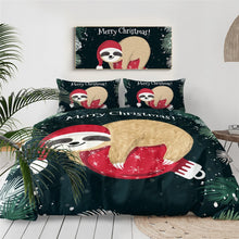 Load image into Gallery viewer, Customised Sloth Quilt Cover Set
