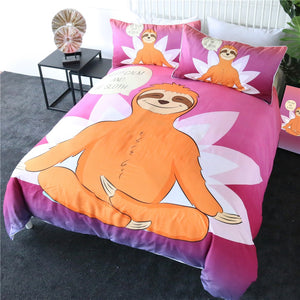 Customised Sloth Quilt Cover Set
