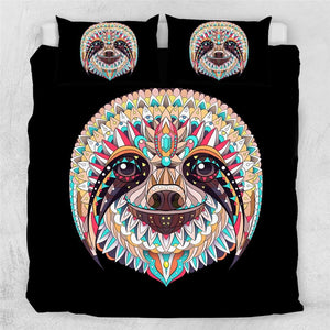 Mandala Quilt Cover Set- Sloth