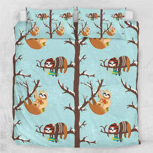 Customised Sloth Quilt Cover Set