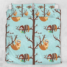 Load image into Gallery viewer, Mandala Quilt Cover Set- Sloth