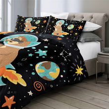 Load image into Gallery viewer, Customised Sloth Quilt Cover Set