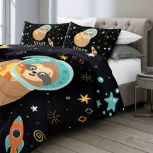 Load image into Gallery viewer, Customised Sloth Quilt Cover Set