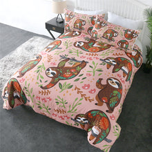 Load image into Gallery viewer, Customised Sloth Quilt Cover Set