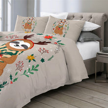 Load image into Gallery viewer, Customised Sloth Quilt Cover Set