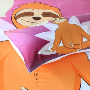 Customised Sloth Quilt Cover Set