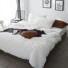 Load image into Gallery viewer, Fluffy Faux Mink &amp; Velvet Fleece Quilt Cover Set