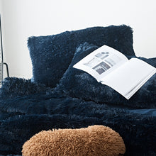 Load image into Gallery viewer, Fluffy Faux Mink &amp; Velvet Fleece Quilt Cover Set