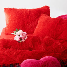 Load image into Gallery viewer, Fluffy Faux Mink &amp; Velvet Fleece Quilt Cover Set