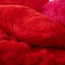 Load image into Gallery viewer, Fluffy Faux Mink &amp; Velvet Fleece Quilt Cover Set