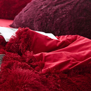 Fluffy Faux Mink & Velvet Fleece Quilt Cover Set