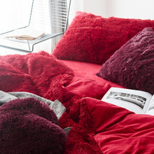 Load image into Gallery viewer, Fluffy Faux Mink &amp; Velvet Fleece Quilt Cover Set