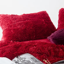 Load image into Gallery viewer, Fluffy Faux Mink &amp; Velvet Fleece Quilt Cover Set
