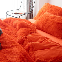 Load image into Gallery viewer, Fluffy Faux Mink &amp; Velvet Fleece Quilt Cover Set