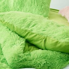 Load image into Gallery viewer, Fluffy Faux Mink &amp; Velvet Fleece Quilt Cover Set
