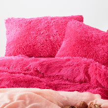 Load image into Gallery viewer, Fluffy Faux Mink &amp; Velvet Fleece Quilt Cover Set