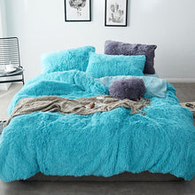 Load image into Gallery viewer, Fluffy Faux Mink &amp; Velvet Fleece Quilt Cover Set