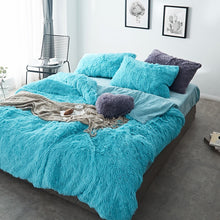 Load image into Gallery viewer, Fluffy Faux Mink &amp; Velvet Fleece Quilt Cover Set