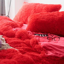Load image into Gallery viewer, Fluffy Faux Mink &amp; Velvet Fleece Quilt Cover Set