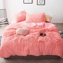 Load image into Gallery viewer, Fluffy Faux Mink &amp; Velvet Fleece Quilt Cover Set