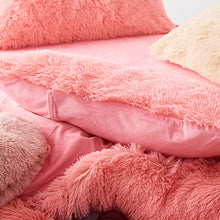 Load image into Gallery viewer, Fluffy Faux Mink &amp; Velvet Fleece Quilt Cover Set