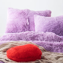 Load image into Gallery viewer, Fluffy Faux Mink &amp; Velvet Fleece Quilt Cover Set