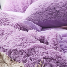 Load image into Gallery viewer, Fluffy Faux Mink &amp; Velvet Fleece Quilt Cover Set