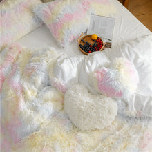 Load image into Gallery viewer, Fluffy Faux Mink &amp; Velvet Fleece Quilt Cover Set