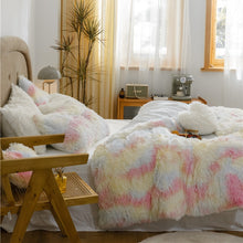 Load image into Gallery viewer, Fluffy Faux Mink &amp; Velvet Fleece Quilt Cover Set