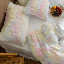 Load image into Gallery viewer, Fluffy Faux Mink &amp; Velvet Fleece Quilt Cover Set