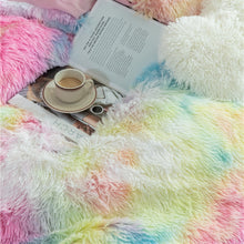 Load image into Gallery viewer, Fluffy Faux Mink &amp; Velvet Fleece Quilt Cover Set