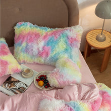 Load image into Gallery viewer, Fluffy Faux Mink &amp; Velvet Fleece Quilt Cover Set