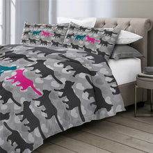 Load image into Gallery viewer, Customised Black Cats Quilt Cover Set - Various Styles