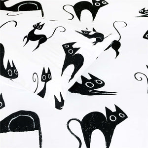Customised Black Cats Quilt Cover Set - Various Styles