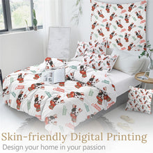 Load image into Gallery viewer, Bulldog Xmas Quilt Cover Set - Merry Christmas