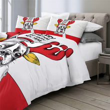 Load image into Gallery viewer, Bulldog Xmas Quilt Cover Set - Merry Christmas