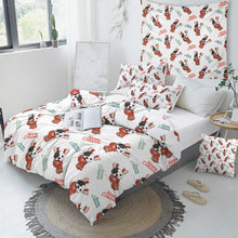 Load image into Gallery viewer, Bulldog Xmas Quilt Cover Set - Merry Christmas