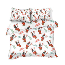 Load image into Gallery viewer, Bulldog Xmas Quilt Cover Set - Merry Christmas