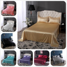 Load image into Gallery viewer, Satin Flat Sheet or Pillowcases - Various Colours
