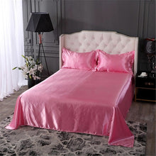 Load image into Gallery viewer, Satin Flat Sheet or Pillowcases - Various Colours