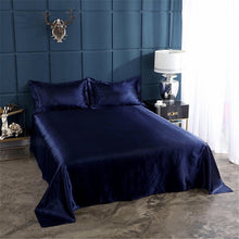 Load image into Gallery viewer, Satin Flat Sheet or Pillowcases - Various Colours