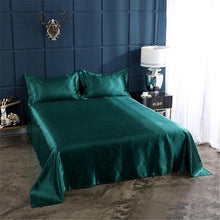 Load image into Gallery viewer, Satin Flat Sheet or Pillowcases - Various Colours