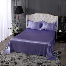 Load image into Gallery viewer, Satin Flat Sheet or Pillowcases - Various Colours