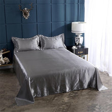 Load image into Gallery viewer, Satin Flat Sheet or Pillowcases - Various Colours