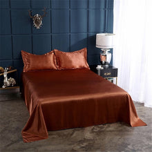 Load image into Gallery viewer, Satin Flat Sheet or Pillowcases - Various Colours