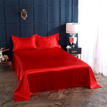 Load image into Gallery viewer, Satin Flat Sheet or Pillowcases - Various Colours